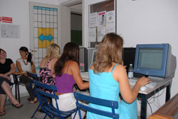 Italian language school facilities